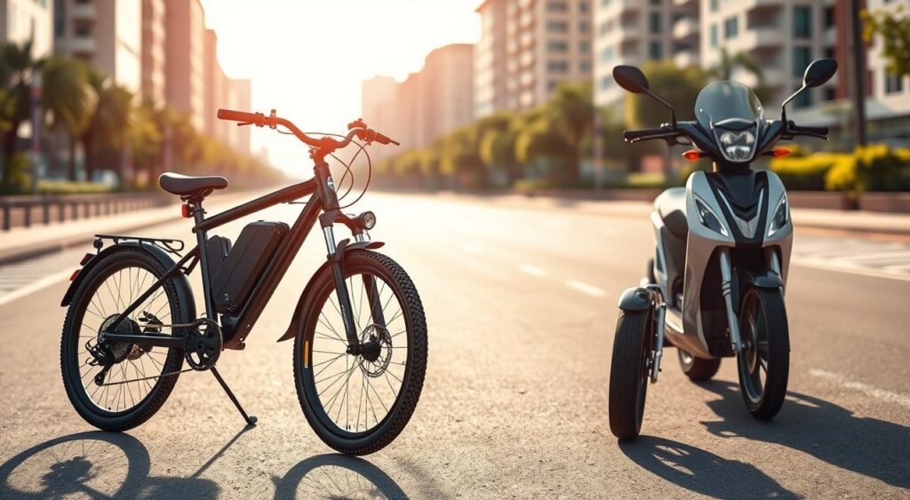 Bicicleta elétrica de 1000w vs moto de 50cc cinquentinha