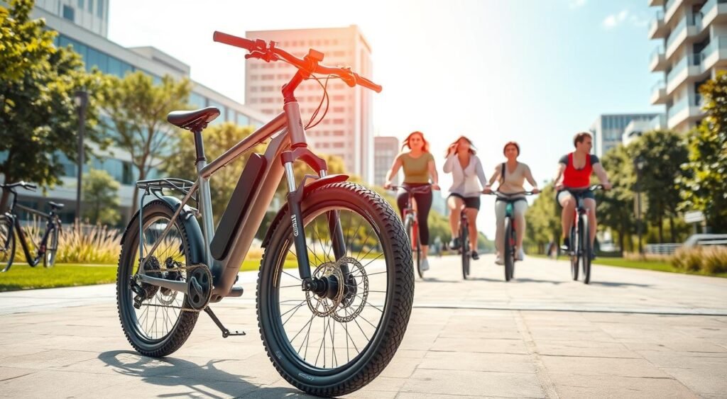 Bicicleta elétrica para peso acima de 100kg