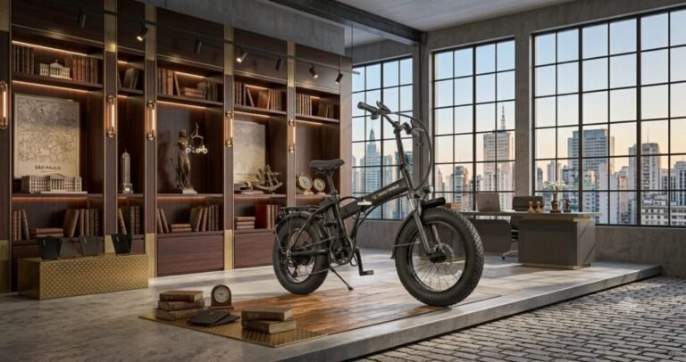 Bicicleta Elétrica Dobrável Honeywhale B20 Aro 14