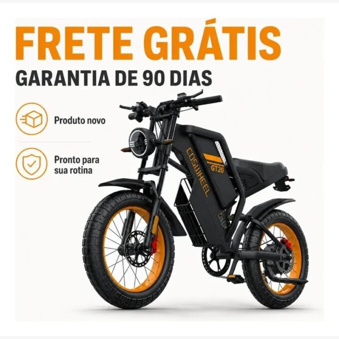 Bicicleta Elétrica Coswheel Gt20 1000w Fat Tire 20