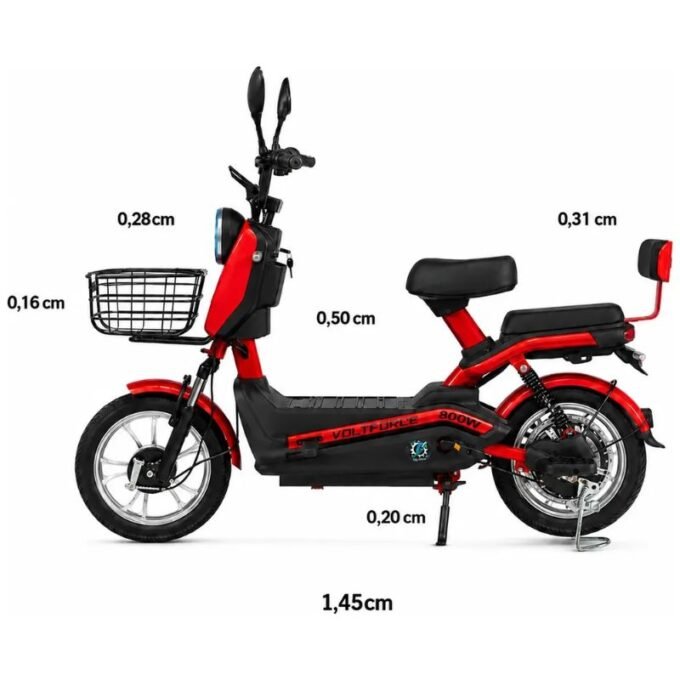 Bicicleta Eletrica Scooter 800w Bateria Aro 16 48v Voltforce