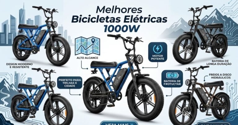 Melhores Bicicletas Elétricas 1000W Ranking com Ouxi, Panda, Cavalletta, Xroymexroy e Nado (Preço, Autonomia e Qual Vale a Pena)