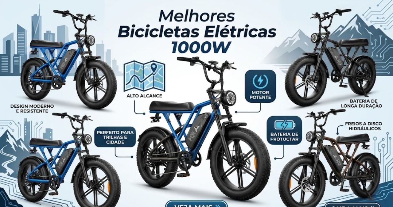 Melhores Bicicletas Elétricas 1000W Ranking com Ouxi, Panda, Cavalletta, Xroymexroy e Nado (Preço, Autonomia e Qual Vale a Pena)