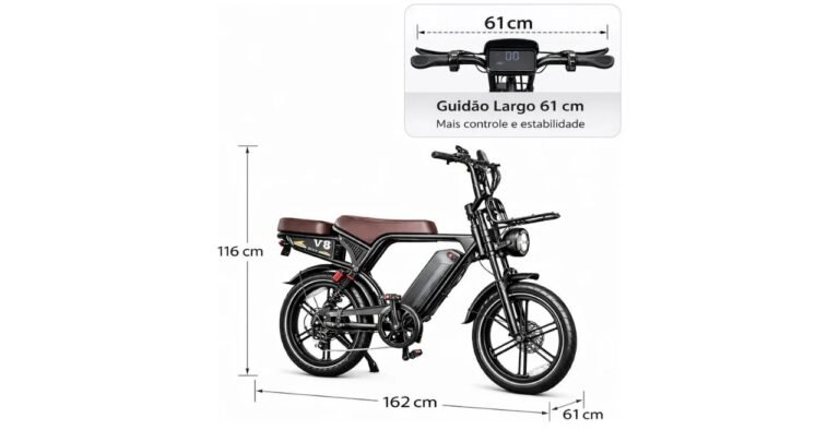 Review Bicicleta Elétrica Ouxi V8 Ultra 1000W