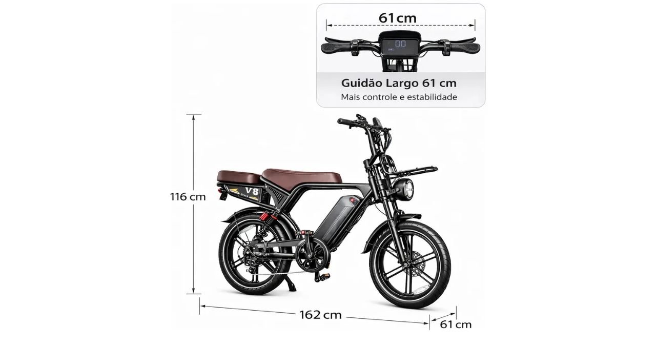 Review Bicicleta Elétrica Ouxi V8 Ultra 1000W